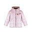 NoNo winter winterjas meisjes - roze - Bubble - dubbele capuchon, middellang