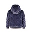 NoNo winter bomberjack meisjes - navy blauw - Bomby - omkeerbaar, capuchon