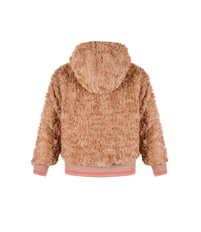 NoNo winter bomberjack meisjes - roze - Bomby - omkeerbaar, capuchon