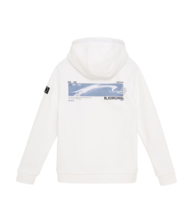 Rellix winter hoodie jongens - wit - zak