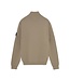 Rellix winter sweater jongens - bruin - rits, gebreid