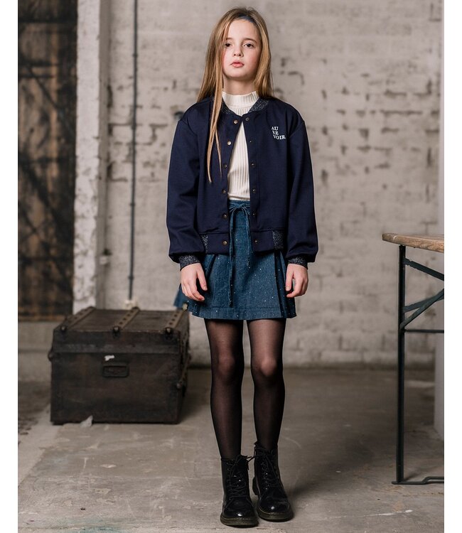 KIEstone winter bomberjas meisjes - donker blauw - Sam