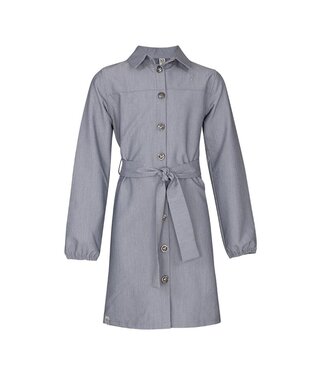 KIEstone winter jurk meisjes - licht grijs - Ginny