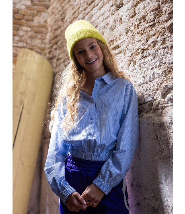 LOOXS 10sixteen winter blouse meisjes - blauw - gestreept