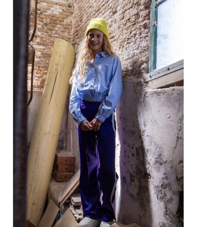 LOOXS 10sixteen winter blouse meisjes - blauw - gestreept