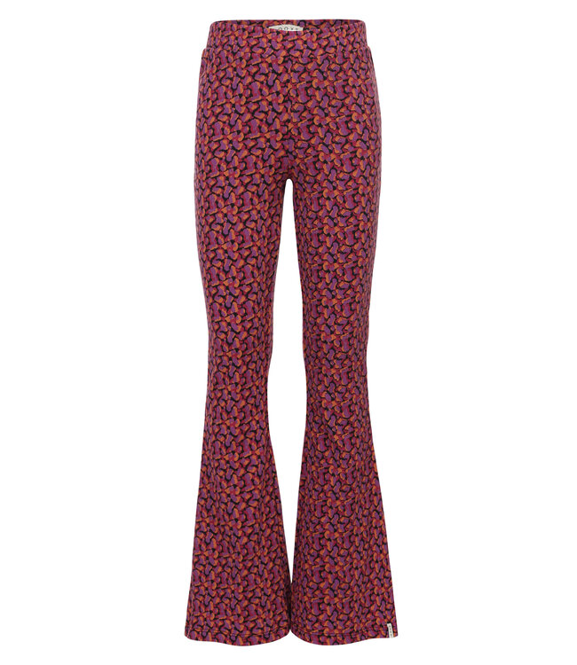 LOOXS Little winter crinckle broek meisjes - roze/paars -  confetti