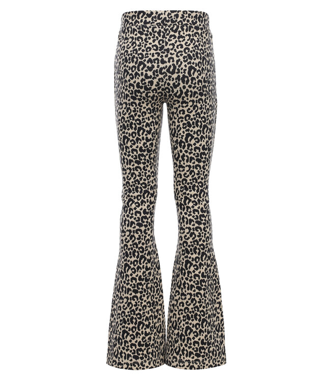 LOOXS Little winter broek meisjes - zand - luipaard/jaquard
