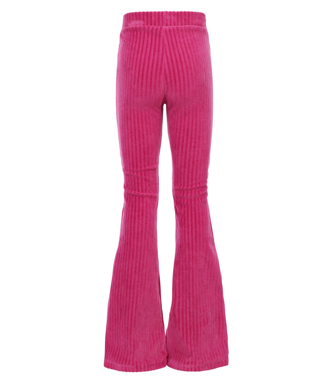 LOOXS Little winter velvet broek meisjes - roze- rib