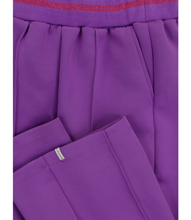 LOOXS Little winter sweat broek meisjes - paars - sportief/scuba