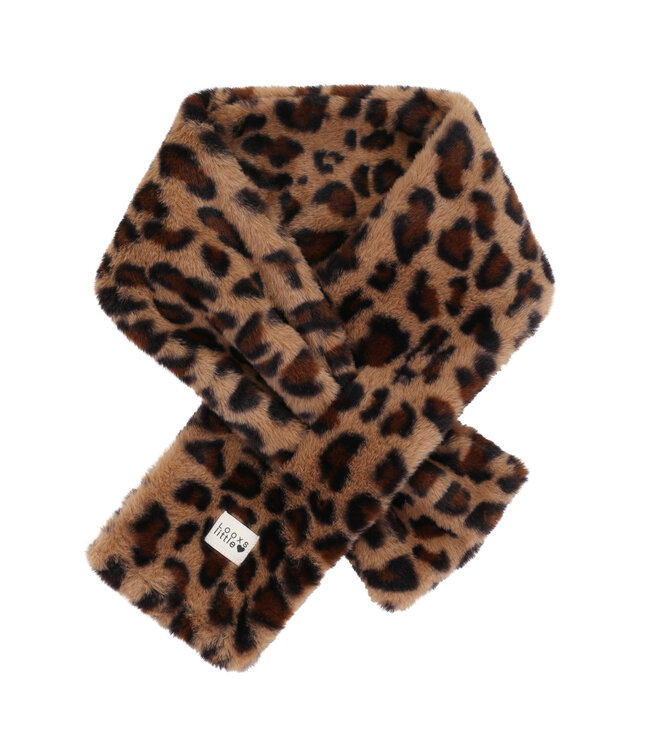 LOOXS Little winter sjaal meisjes - bruin - bond