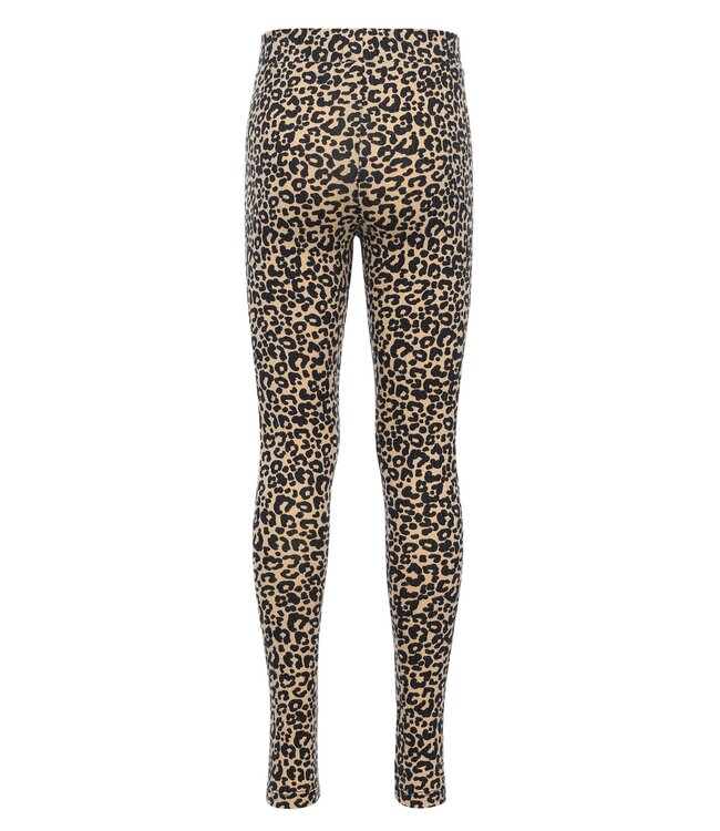 LOOXS Little winter legging meisjes - zand - luipaard