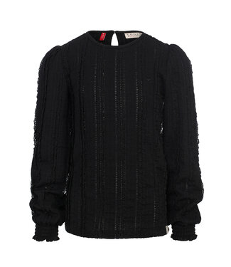 LOOXS Little winter top kant meisjes - grijs