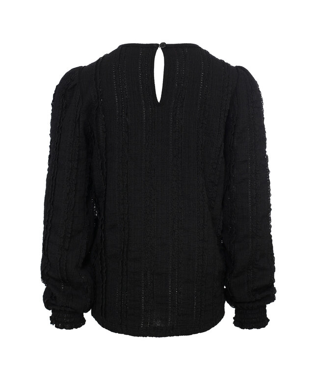 LOOXS Little winter top kant meisjes - grijs