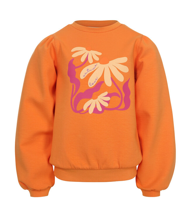 LOOXS Little winter sweater meisjes - oranje - sportief/scuba