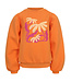 LOOXS Little winter sweater meisjes - oranje - sportief/scuba