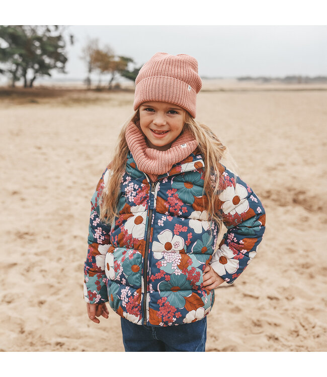 Your wishes winter winterjas meisjes - blauw - Florid Flare - puffer