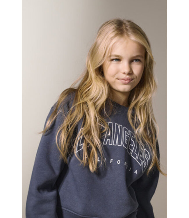 Kids ONLY winter sweater meisjes - blauw - KogSweat - loose fit