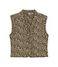 Daily7 winter gilet meisjes - zand - opgevuld/animal