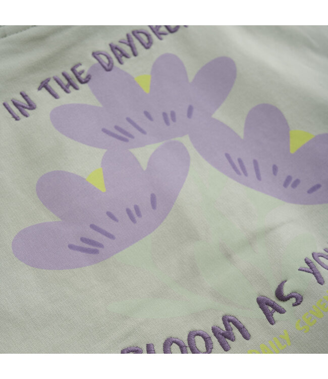 Daily7 winter sweater meisjes - groen - backprint