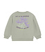 Daily7 winter sweater meisjes - groen - backprint