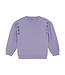 Daily7 winter sweater meisjes - paars - borduursel op mouw