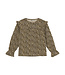 Daily7 winter t-shirt meisjes - zand -longsleeve/ animal