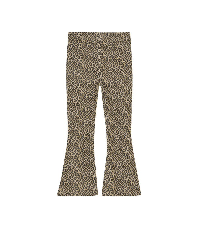 Daily7 winter flare broek meisjes - zand - animal