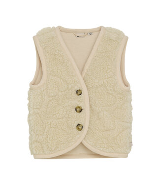 Daily7 winter gilet meisjes - zand - teddy