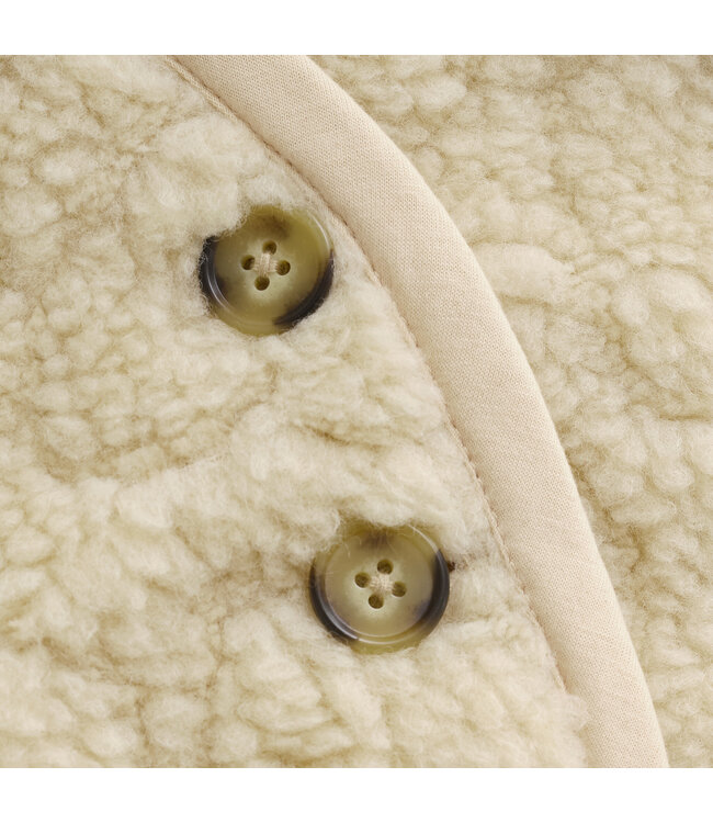 Daily7 winter gilet meisjes - zand - teddy