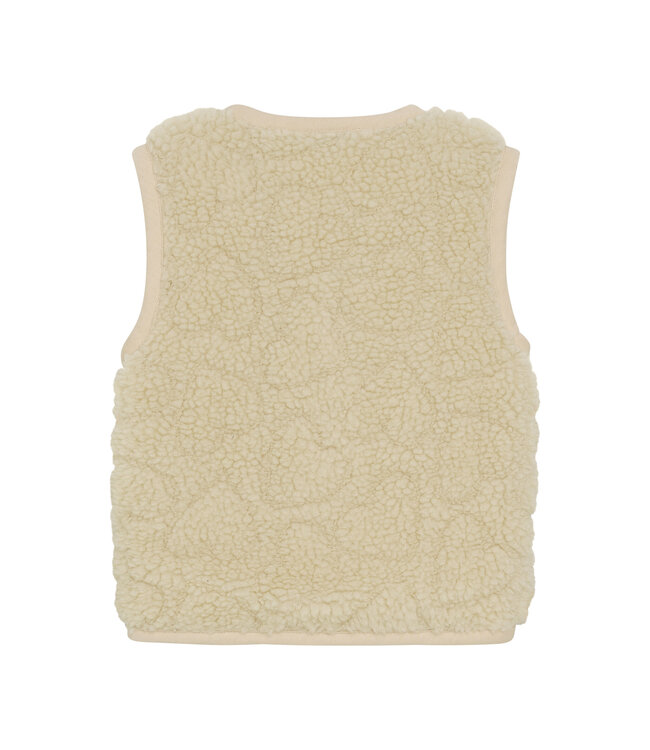 Daily7 winter gilet meisjes - zand - teddy