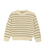 Daily7 winter sweater meisjes - zand - strepen/gebreid