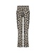 Geisha winter wide broek meisjes - zwart/zand - AOP luipaard
