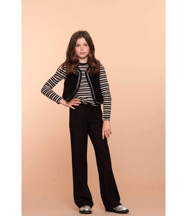 Geisha winter broek meisjes - zwart - comfy