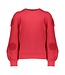 Geisha winter sweater meisjes - rood - bloemen op mouw
