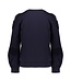 Geisha winter sweater meisjes - navy - bloemen op mouw