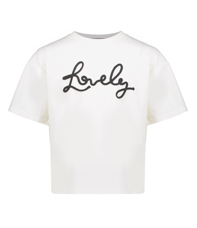 Geisha winter t-shirt meisjes - wit/zwart - lovely