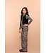 Geisha winter gilet meisjes - zwart - zigzag, teddy borduursel
