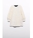 Abel & Lula winter jurk meisjes - wit - velvet - pailletten