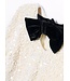 Abel & Lula winter jurk meisjes - wit - velvet - pailletten