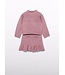 Abel & Lula winter rok-set meisjes - roze - gebreid