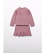 Abel & Lula winter rok-set meisjes - roze - gebreid
