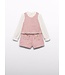Abel & Lula winter bermuda-set meisjes - roze