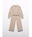 Abel & Lula winter broek-set meisjes - beige - gebreid