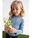 Abel & Lula winter sweater meisjes - licht blauw - turtleneck - gebreid