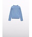 Abel & Lula winter sweater meisjes - licht blauw - turtleneck - gebreid