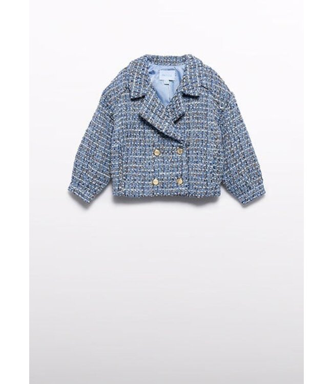 Abel & Lula winter jas meisjes - licht blauw