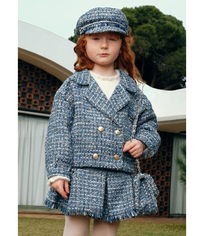 Abel & Lula winter jas meisjes - licht blauw