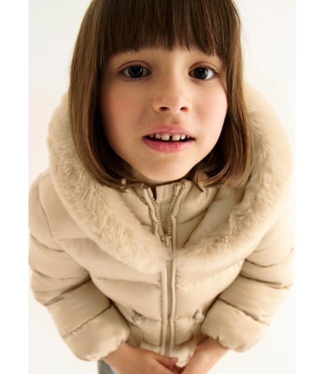 Abel & Lula winter jas meisjes - beige