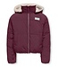 Kids ONLY winter winterjas meisjes - paars - KogMaria - puffer, omkeerbaar