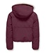 Kids ONLY winter winterjas meisjes - paars - KogMaria - puffer, omkeerbaar